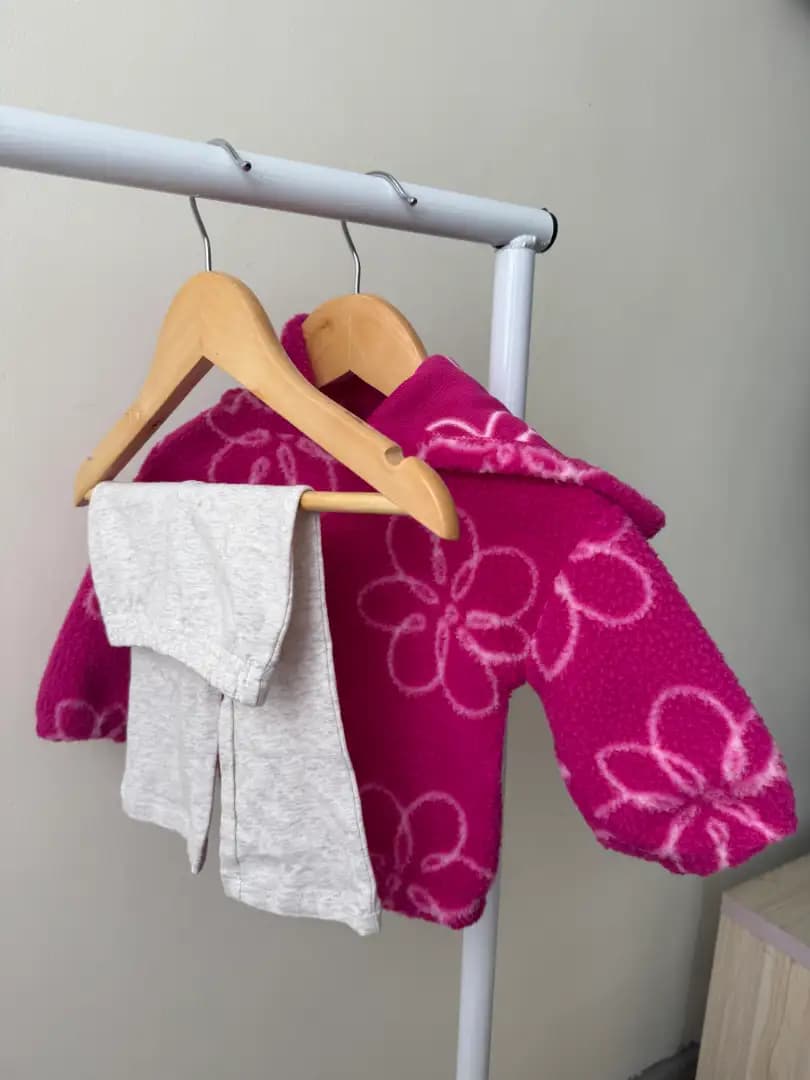 Conjunto hoodie de flores