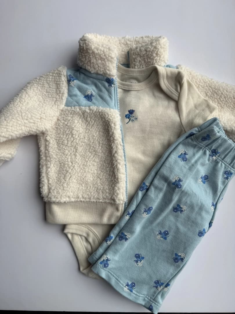 Conjunto chaqueta ovejera de flores