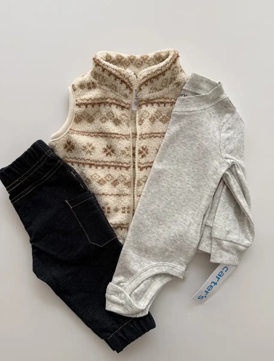Conjunto chaleco ovejero